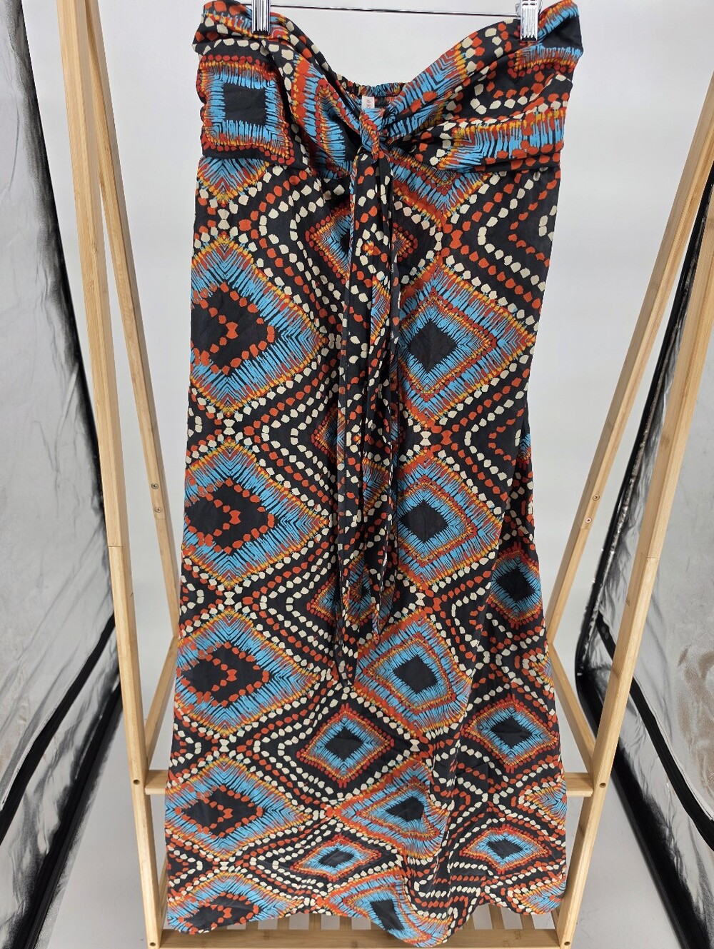 Xhilaration Strapless Aztec Art Maxi Summer Dress XL See Size Chart